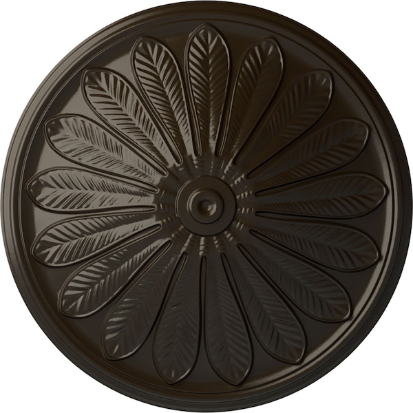 Ekena Millwork Brontes Ceiling Medallion (Fits Canopies up to 3 5/8"), 25 1/2"OD x 5 1/2"P, Stone Hearth CM25BRSHF - main